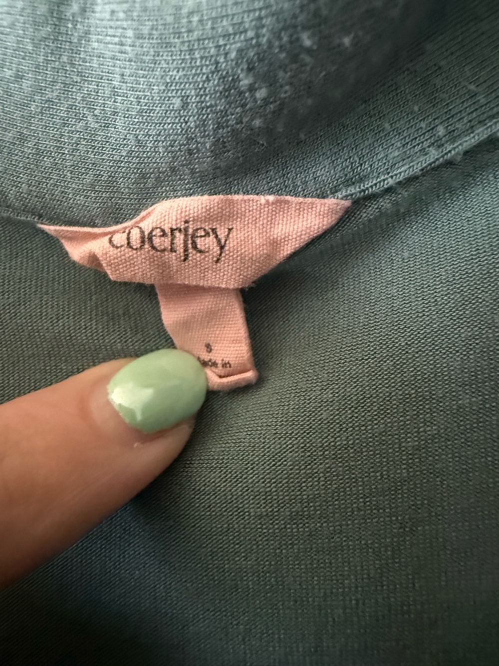 Eberjey Gisele TENCEL™ Modal Long PJ Set Green White (Read Description!) Size S - Picture 5 of 11